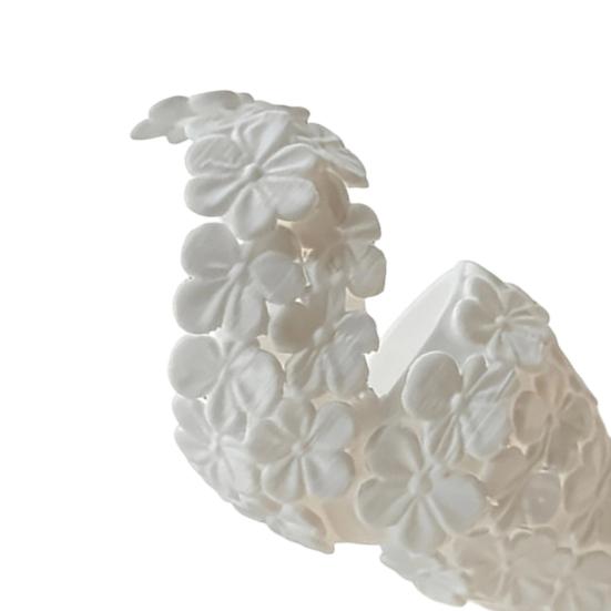 Flower Vase Decoration 2Pcs Floral Sculpture Vase Modern Artistic Holder with Matte Finish