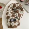 Plaid  Check Scarf Korean Style Winter Cashmere Shawl Fashion Y2K Checkered Scarf  Unisex