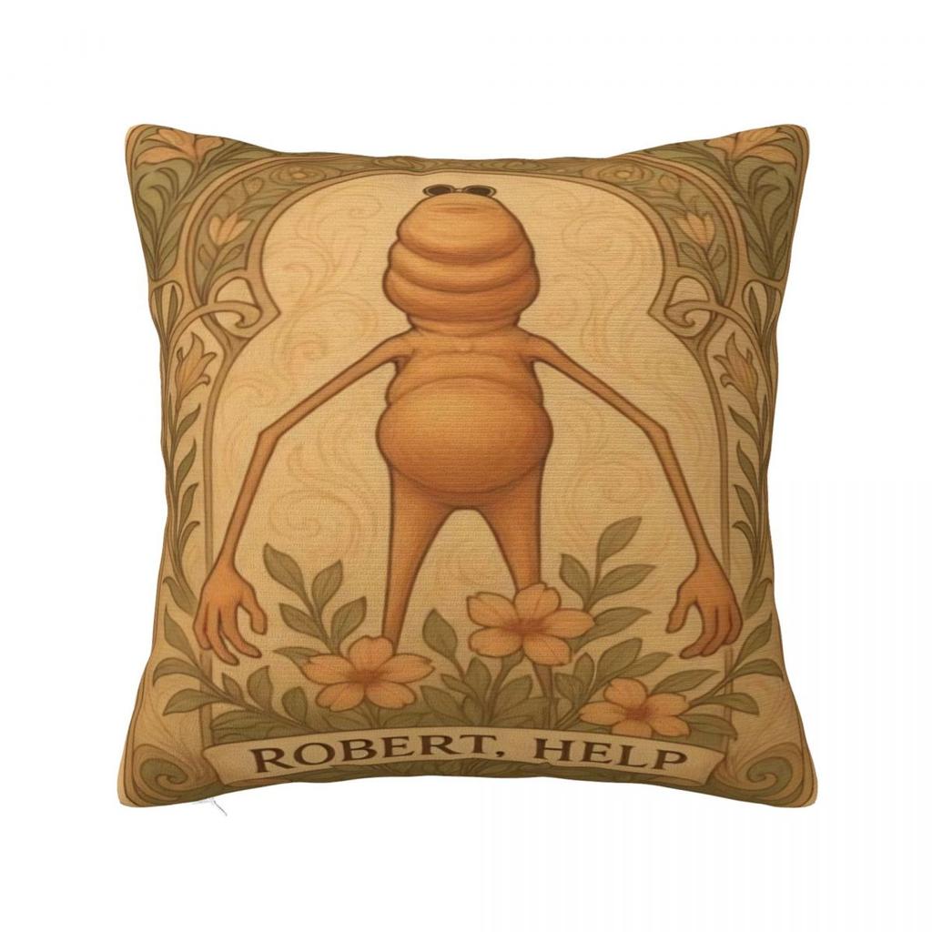 Marcus The Worm Square Pillow Case Cushion Covers Creative Zipper Decorative Throw Pillow Case Cover for Sofa 40*40cm
