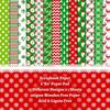 12-Sheet Christmas Journaling Paper Pack for DIY Photo Albums, Scrapbooks, and Crafts