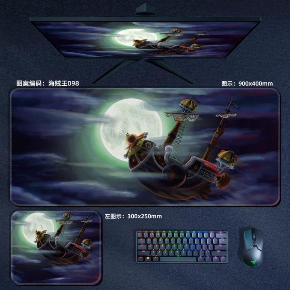 Nautical King Animation Periphery Cute ONE PIECE Leather Mouse Pad Boys Oversized Small E-sports Game Office Computer Keyboard Pad Notebook Table Mat