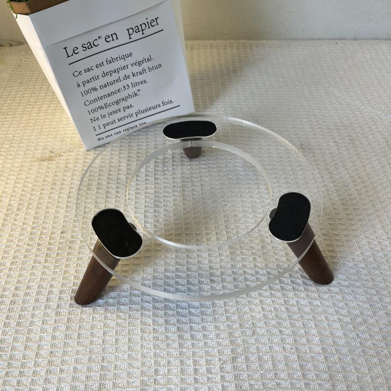 Harman Kardon Glazed Crystal Wood Anti-Slip Desktop Speaker Stand - Free Shipping & Ideal for Home Use