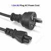 3 Prong AU Australia Plug AC Power Extension Cord 1.2m 4ft 100W C5 C13 Power Supply Cable for Dell Laptop PC Computer Monitor TV