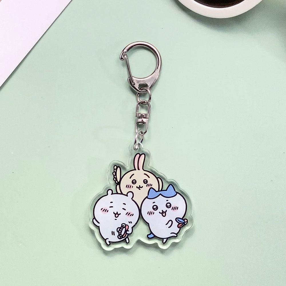 Personaggi Anime Chiikawa Carini Adorabili Portachiavi in Acrilico Accessori Ciondoli per Borsa Ciondolo Carino per Zaino Portachiavi Regali per Amici