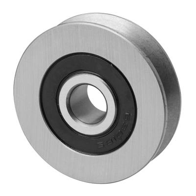 CNBTR Iron Bearing Steel Cable Pulley U-Shape Groove Wheel Bearing Idler Pulley Load-Bearing 512KG for Industry Equipment 12x50x13mm (ID 0.47")