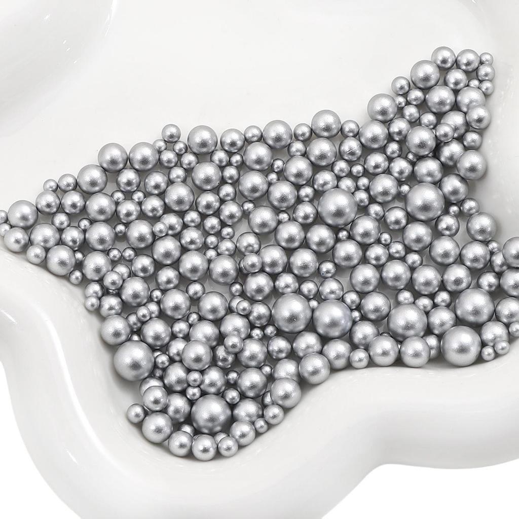 ABS Magic Color Non-Porous Imitation Pearl Beads for DIY Macaron Makeup Box Decorations