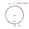 Colorful Rice Bead Necklace with Butterfly & Starfish Charms