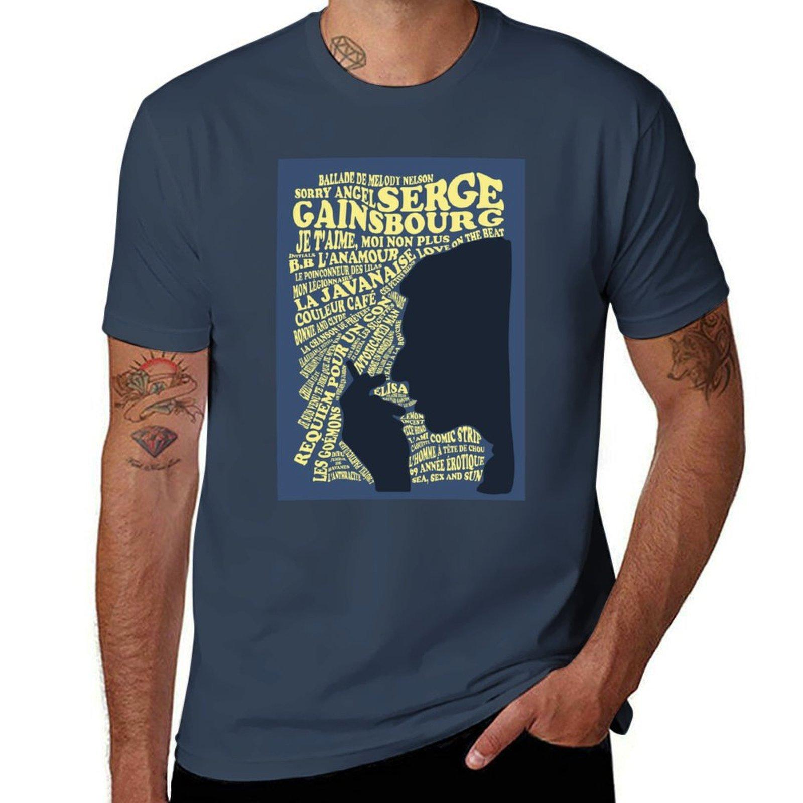 Serge Gainsbourg Discographieessentiel TShirt Plus Size Loose Fit TShirt S