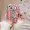 Portachiavi Intrecciato Con Tulipani Perle Nappe Perlate Fiocco Charms Per Borsa Portamonete Zaino Decorazioni Accessori