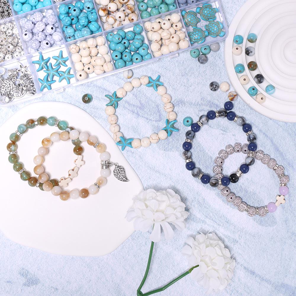 Ocean Series Imitation Pearl Beads: Mixed Style DIY Bracelet Material Pack