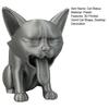 3D Printed Vomit Cat Figurine Plastic Kitten Statue Animal Sculpture