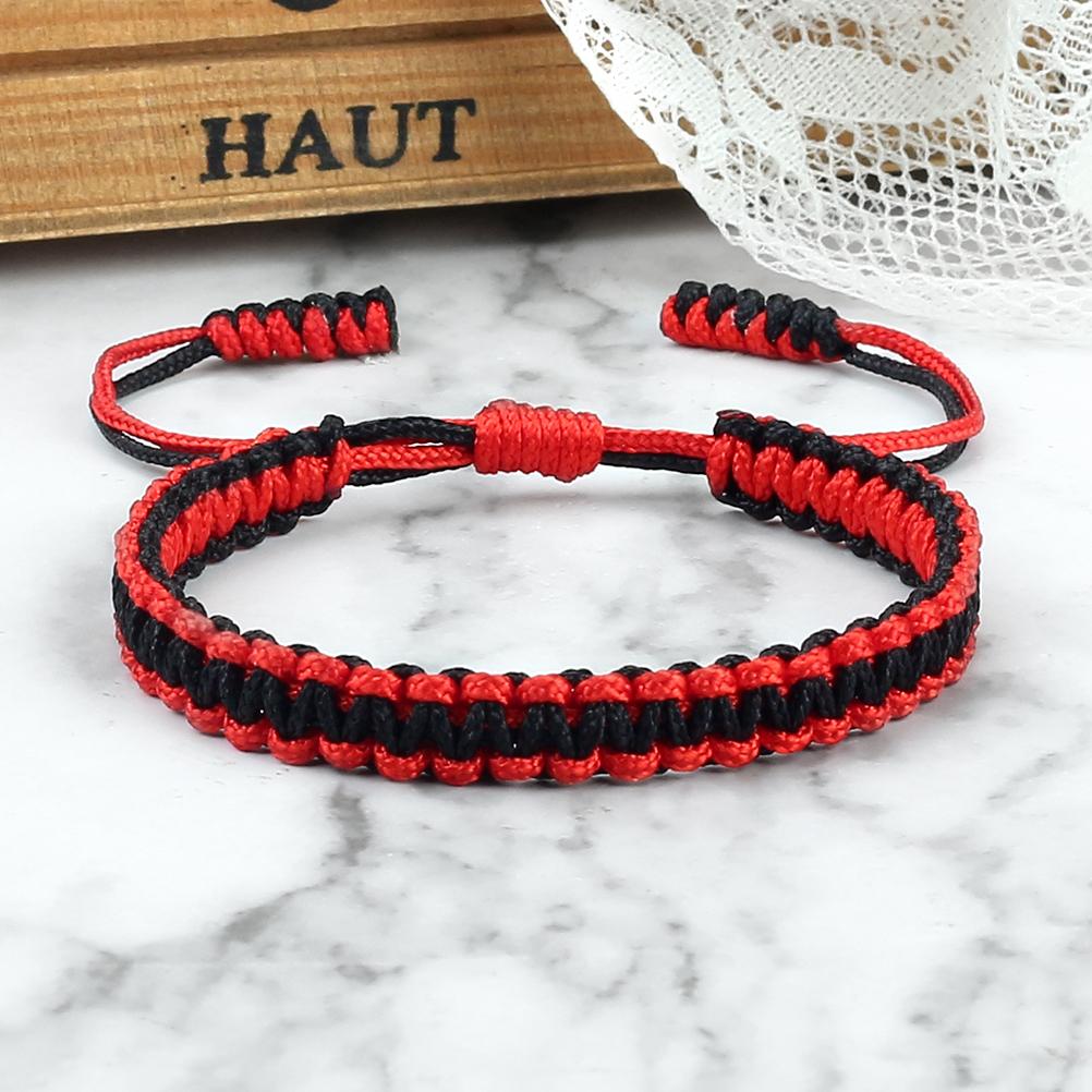 Multicolor Handmade Woven Nylon Rope Bracelet Mixed Color Knitted Chain Bangles For Men Women Adjustable Friendship Yoga Jewelry