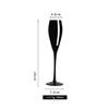 2024 Noir Simple Coupe à Vin Rouge Étoile Brillance Noir Coupe à Champagne Laque Noire Verre à Vin Verre Aveugle Verres à Pied