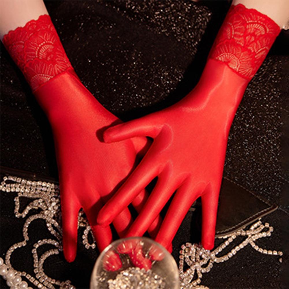 Gloves Seamless Sexy Tight Stocking Gloves Transparent