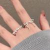 Fashion Bow Ribbon Rings For Women Girls Sweet Cute Geometric Bow Opening Adjustable Rings Wedding Party Jewelry Gifts