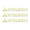 czajbk1 For Mitsubishi Outlander Lancer 9 10 ASX L200 Eclipse Pajero Canter Ralliart Mirage Car Door Handle Whole Body Decor Stickers