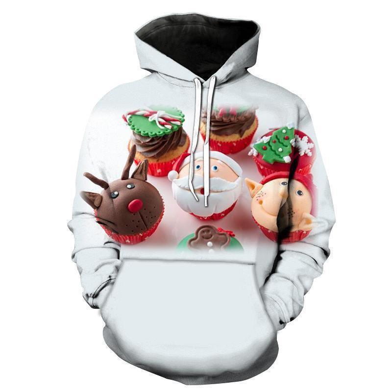 

Мужская рождественская одежда с 3D-принтом, толстовка с капюшоном, модная симпатичная толстовка 6XL