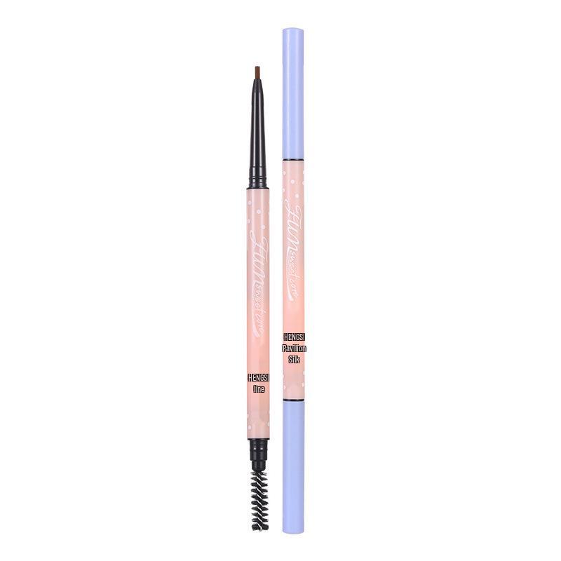 Henss Ultra-Fine Double-Ended Eyebrow Pencil - Waterproof, Sweatproof, Smudge-Proof, Colorfast, Natural, Super Fine.