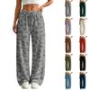 Pantaloni della tuta casual da donna a gamba dritta con tasche Pantaloni colorati per l'uso quotidiano