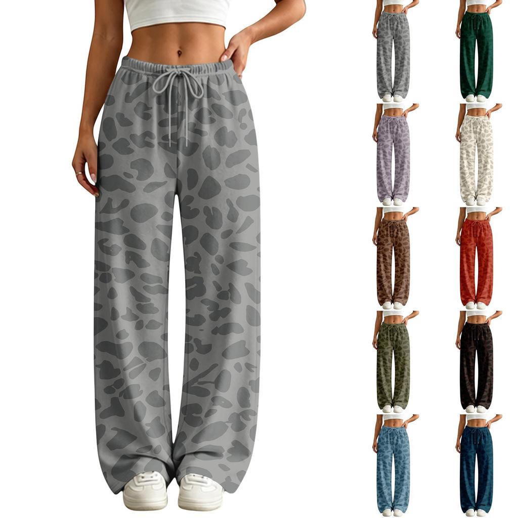 Pantaloni della tuta casual da donna a gamba dritta con tasche Pantaloni colorati per l'uso quotidiano