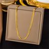 Stainless Steel Multi Layer Snake Bone Chain  Necklace For Women Simple Hip Pop Necklace Jewelry Wholesale
