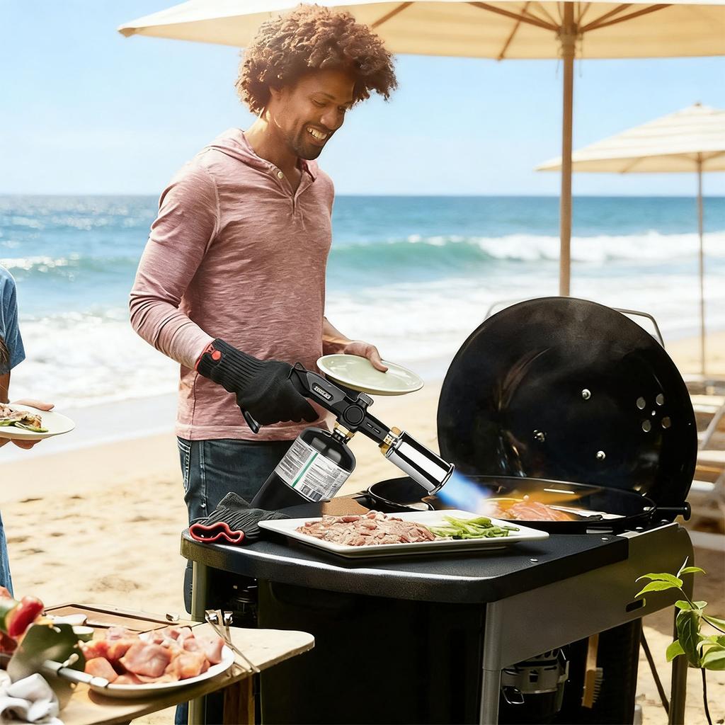 Cooking Blow Torch   Multifunctional Portable   Kitchen Blow Torch for Outdoor Camping