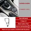 For BMW X1 E84 2011-2015 Carbon Fiber Center Console Gear CD Door Panel Trim Sticker Decoration Car Interior Tuning Accessories