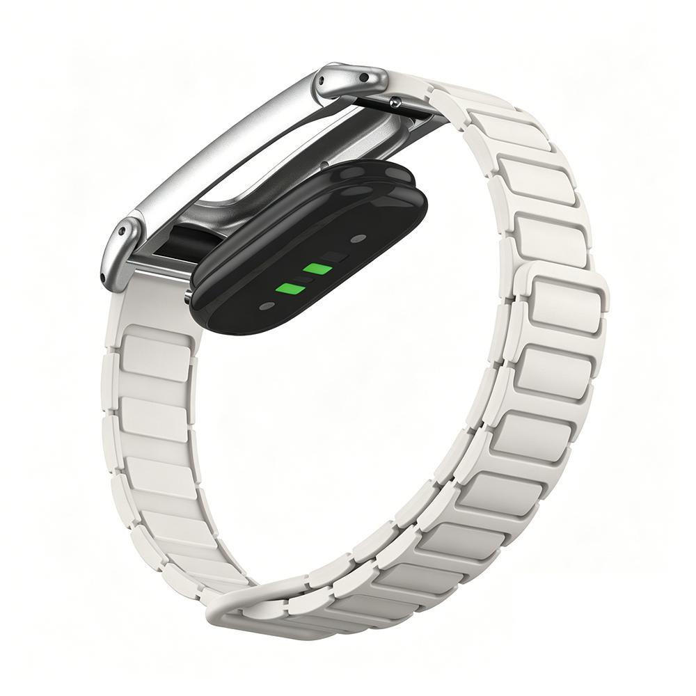 Advanced For Google Fitbit Air Adjustable Magnetic Silicone Watch Strap With Metal Protective Frame Case Sport Wrist Bracelet