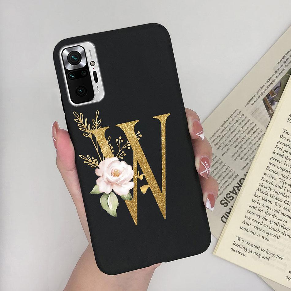 Cute Letters Case For Xiaomi Redmi Note 10 Pro Max 10S 10 S Soft Silicone Back Protective Cover Ultra Thin Slim Phone Case Funda