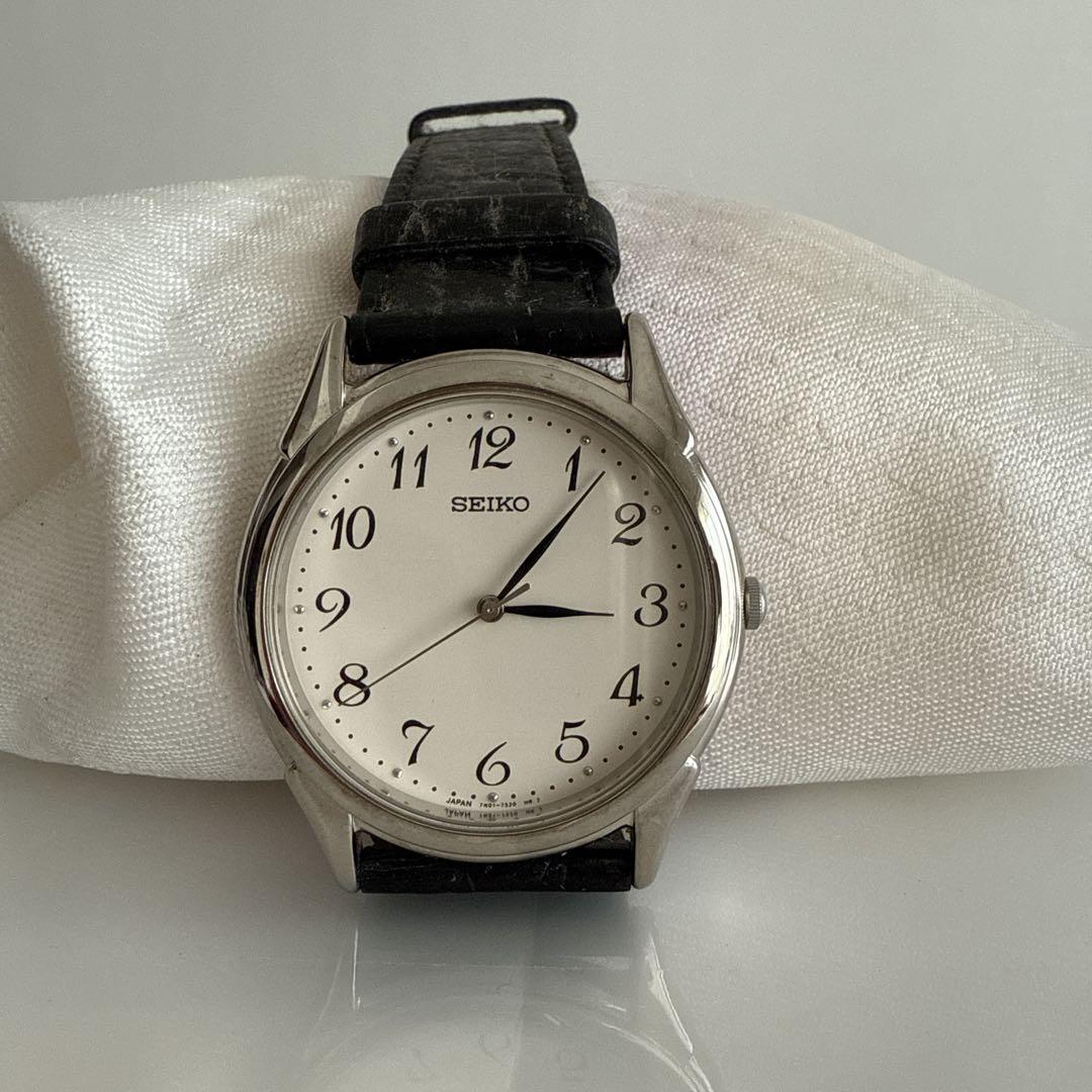 

[USED] SEIKO Analog Watch White/Black