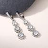 CAOSHI Delicate Graceful Pendant Earrings Female Wedding Ceremony Accessories with Shiny Zirconia Temperament Lady Jewelry Gift