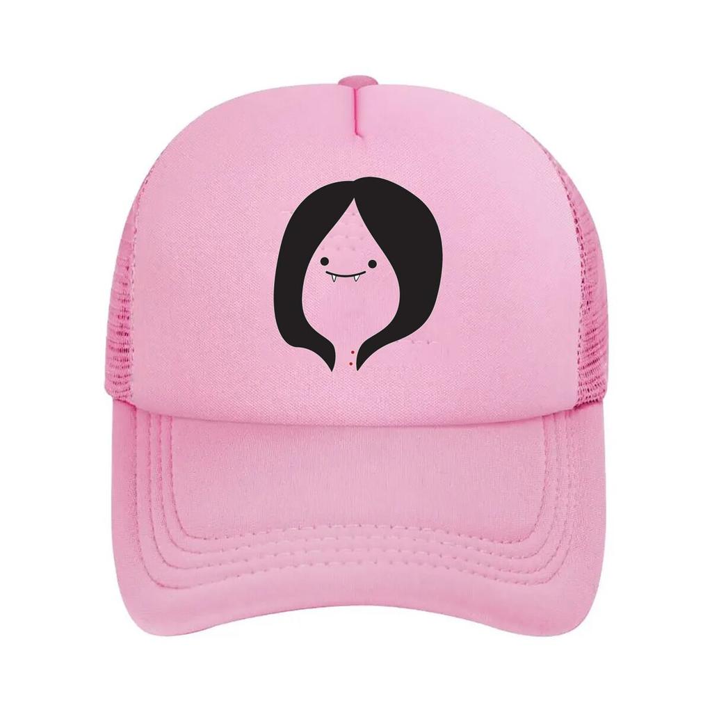 Cute Vampire Lady Graphic Mesh Baseball Cap Casual Hat Outdoor For Womens Unisex FeUnisex
