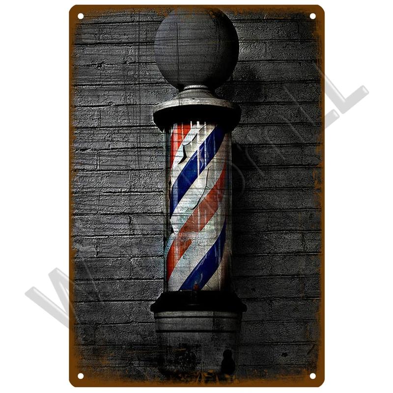 Barber Shop Retro Pub Bar Decoration Tin Sign Shabby Chic Home Decor Plaque Metal Sign Wall Poster Vintage Decor Art Vintage