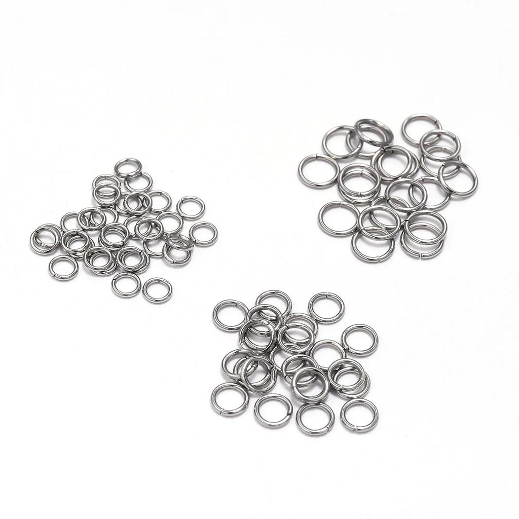 200pcs High Quality Gold Rhodium Jump Rings For DIY Jewelry Making Supplies Findings and Necklace Earring Repairs Accessories
