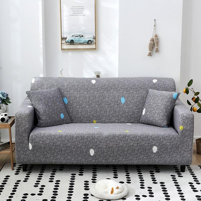 Bankhoes All-Inclusive Antislip Stretch Bankhoes Echt Leer Vintage Bankhoes Volledig Bedekkend Stof Ambacht Combinatie Bankkussen