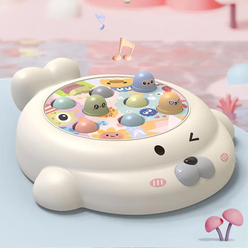 Educational Interactive Toy Whack A Mole Game Hobbies  Pounding Hammers Included Knocking Toy Seal Montessori Toy Gift for Kid