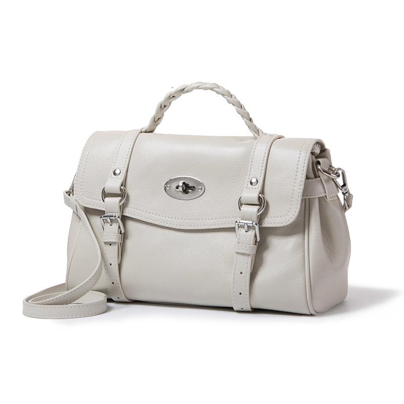 Fashionable Large-capacity Genuine Leather Women's Bag Top-layer Cowhide Tote Bag Messenger Bag Single-shoulder Large Bag