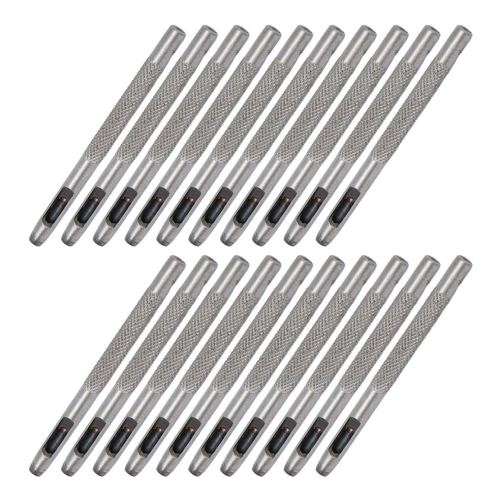 20pcs Leather Hole Punch Professional Carbon Steel Leather Hollow Punch Tool for Leather Gasket Belt Fabric Paper Plastic