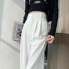 Summer 2025 Women's High-Waist Slim Fit Ice Silk Wide-Leg Pants