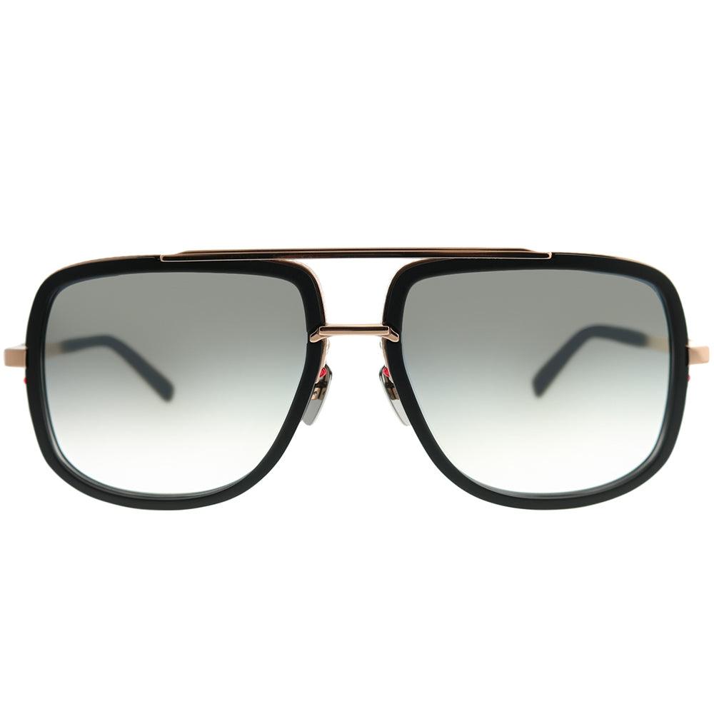 Dita Mach One Drx 2030 L bLk Rgd 59 Unisex Aviator sungLasses Matte bLack Rose goLd