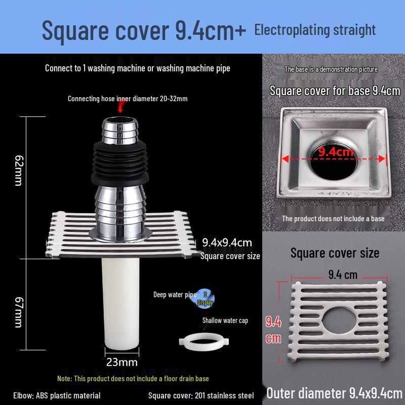 Dual-Purpose Drain Cover: Deodorant, Anti-Backflow, Overflow Protection