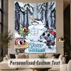 Custom Text Printed Tapestry Amazing World of Gumball Pattern Large Wall Hanging Indoor Room Decor
