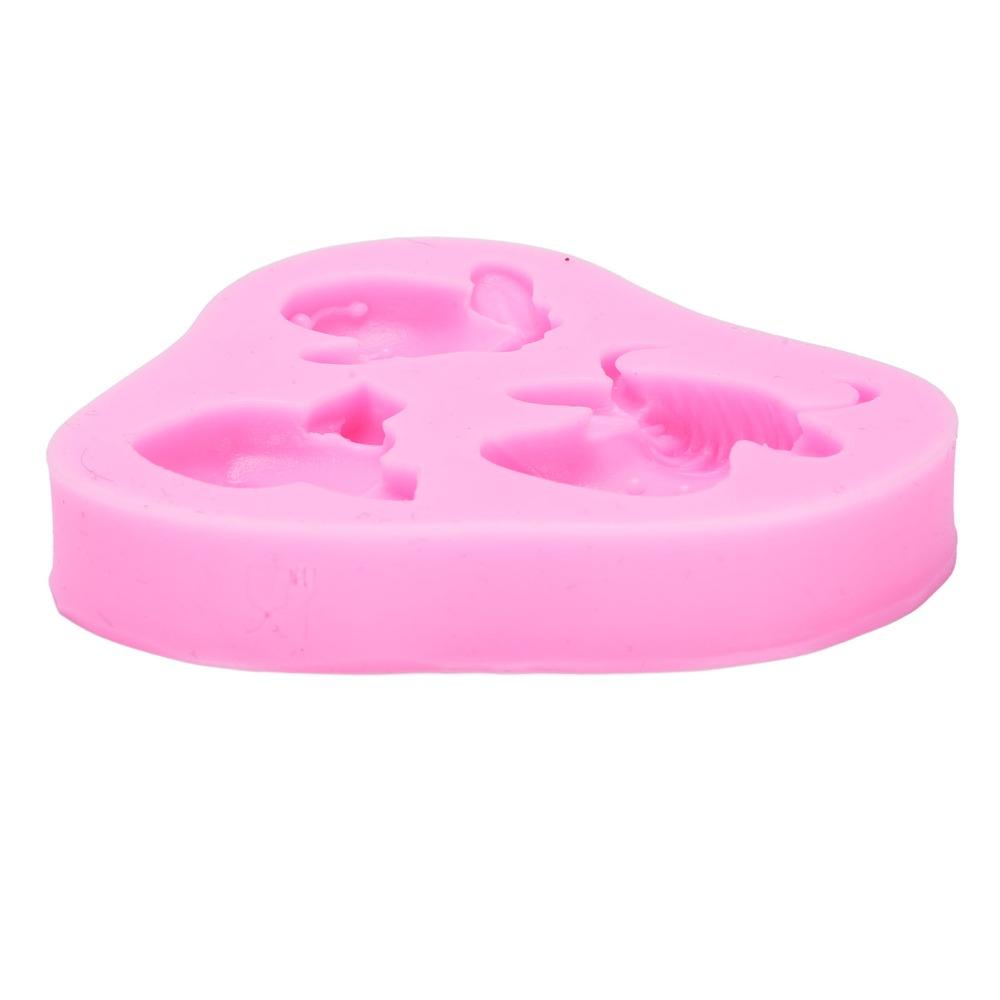 3pcs Animal Head Shape Fondant Pattern Molds Mixed Shape Cake Decoration Molds For DIY Cake Fondant