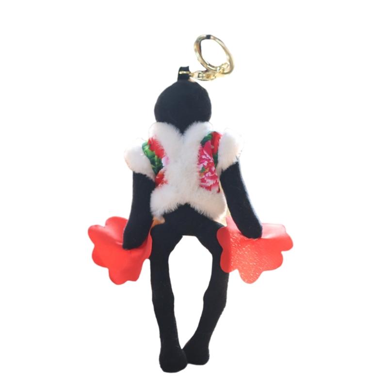 

Unique Chinese Folk Art Keychain Northeast Flower Jacket Key Pendant Bag Pendant Key Hanging Ornament for Daily Party 1