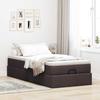 Maison Exclusive - Cadre de lit ottoman avec matelas marron foncé 90x200 cm tissu