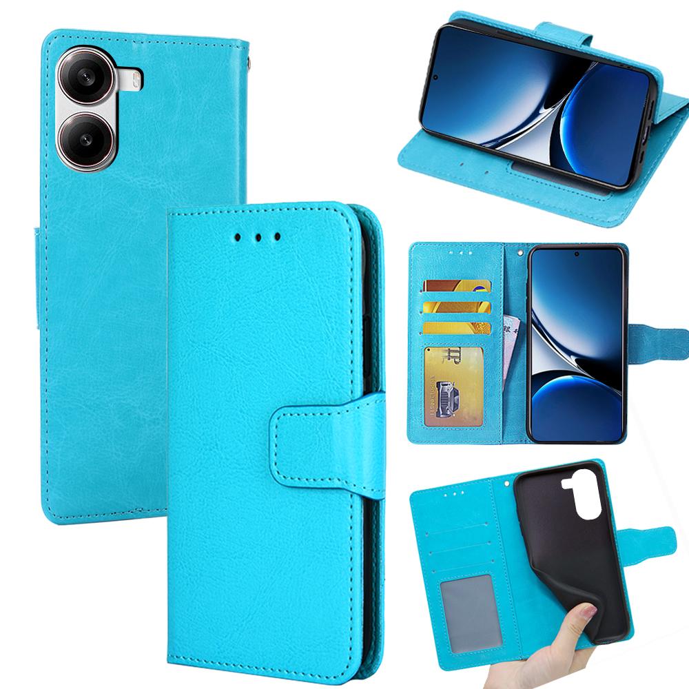 For Xiaomi Poco X7 Pro 5G/Redmi Turbo 4 5G Case Wallet PU Leather+TPU Folding Stand Phone Cover