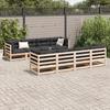 VidaXL Salon de jardin 9 pcs bois de pin massif 3299353