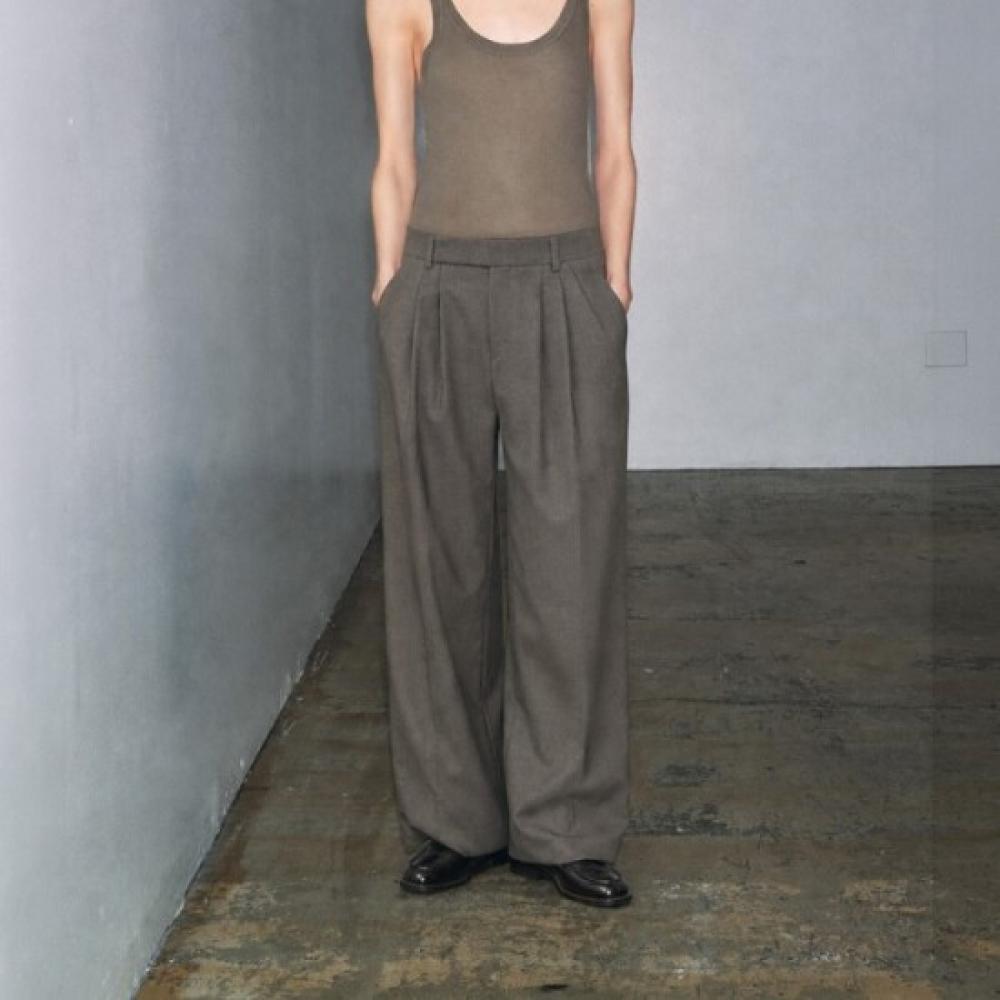 Lor Seoul Simple Pintuck Wide Pants Pvpt260401