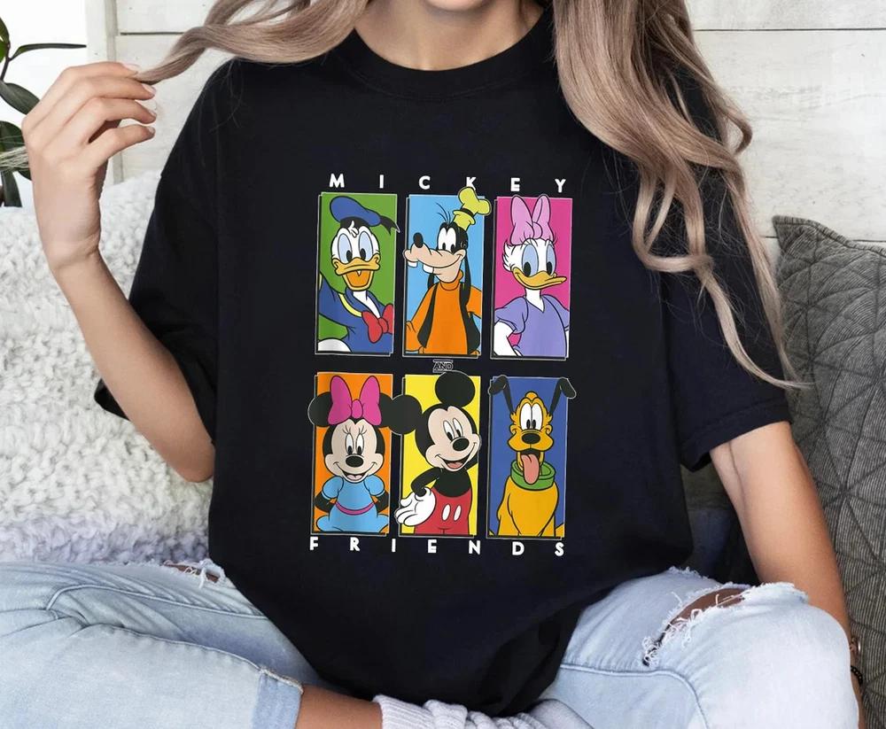 Mickey And Friends Group Cute T Shirt Unisex 3 S