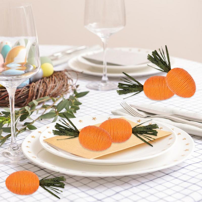 Easter Carrot Ornaments 2025 Spring Easter Party Decoration for Home Kids Birthday Favors Gift Artificial Carrot Vegetables Toy